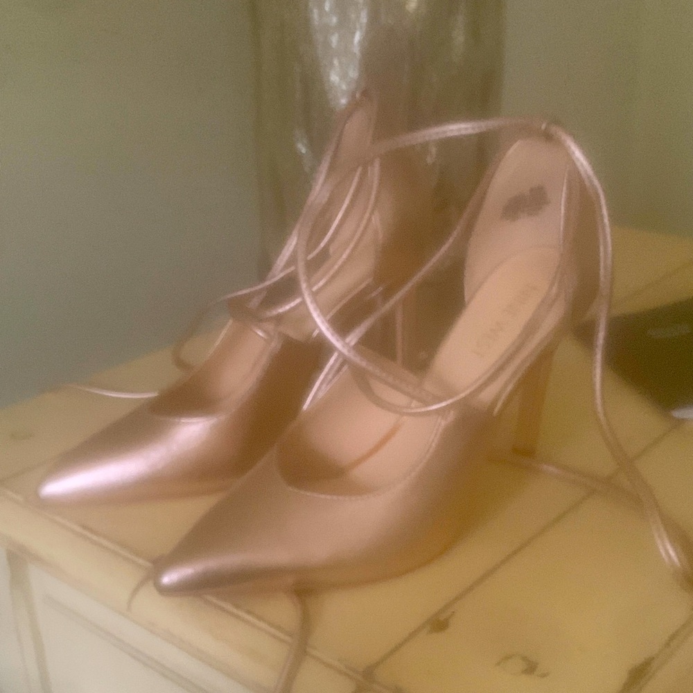 Nine West Metallic Pink Heels